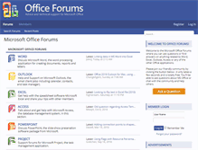 Tablet Screenshot of office-forums.com